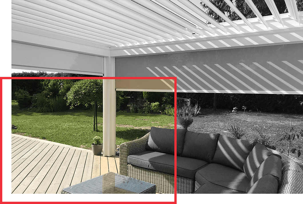 pergola bioclimatique aluminium Eleance